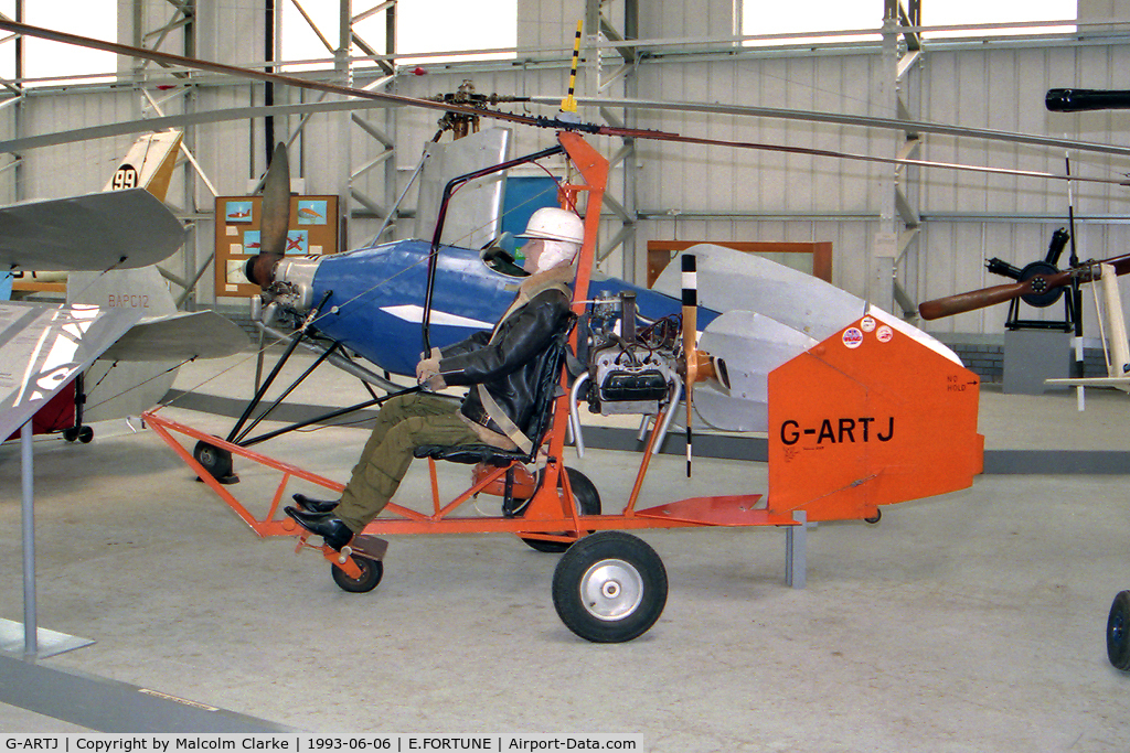 G-ARTJ, Bensen B-8M Gyrocopter Gyrocopter C/N 07, Bensen B8M. At the Museum of Flight, East Fortune, Scotland, UK in 1993.