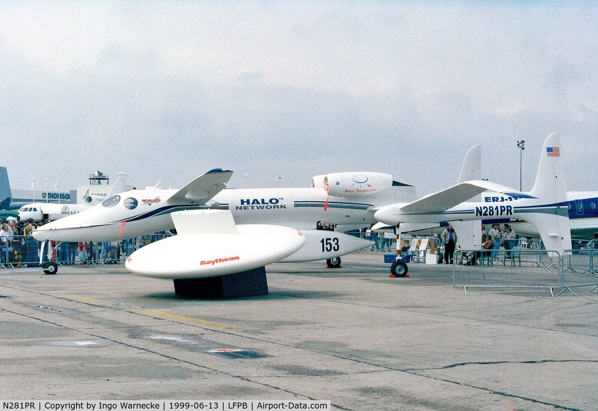 N281PR, 1998 Scaled Composites 281 C/N 001, Scaled Composites (Rutan) 281 Proteus at the Aerosalon 1999, Paris