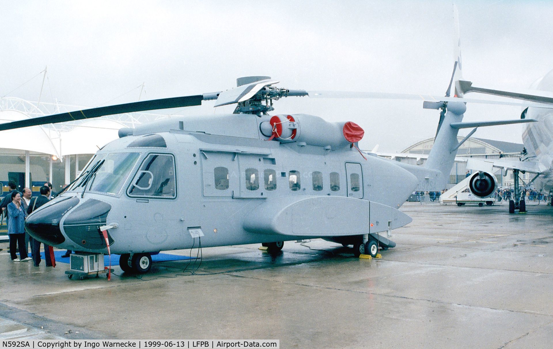 N592SA, 2001 Sikorsky S-92F C/N 92005, Sikorsky S-92F at the Aerosalon 1999, Paris