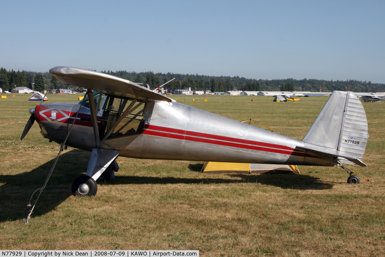 N77929, 1946 Luscombe 8A C/N 3656, KAWO