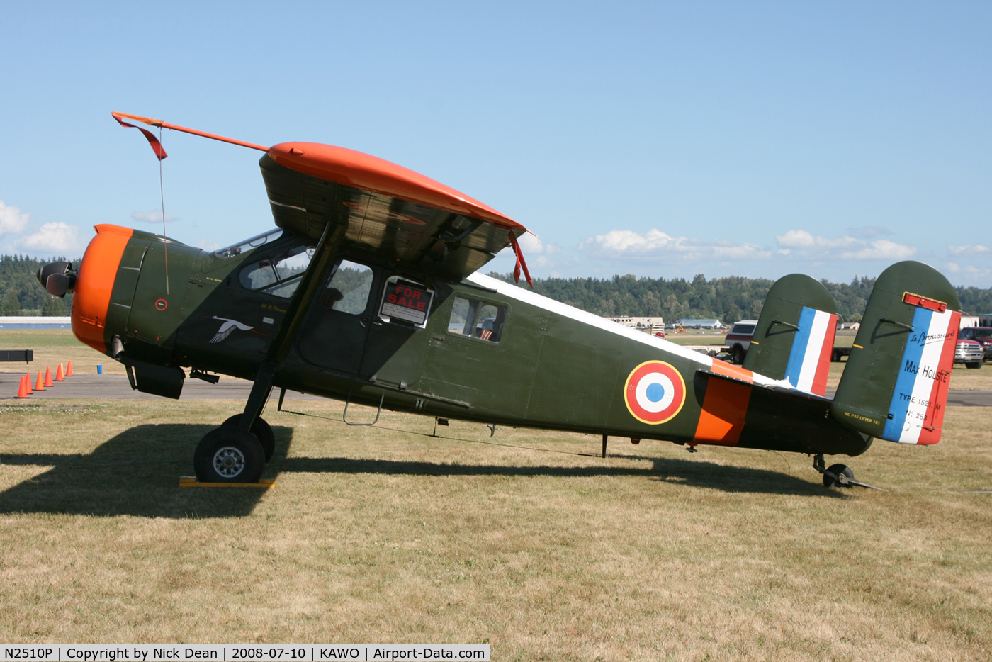 N2510P, Max Holste MH-1521 Broussard C/N 283, KAWO