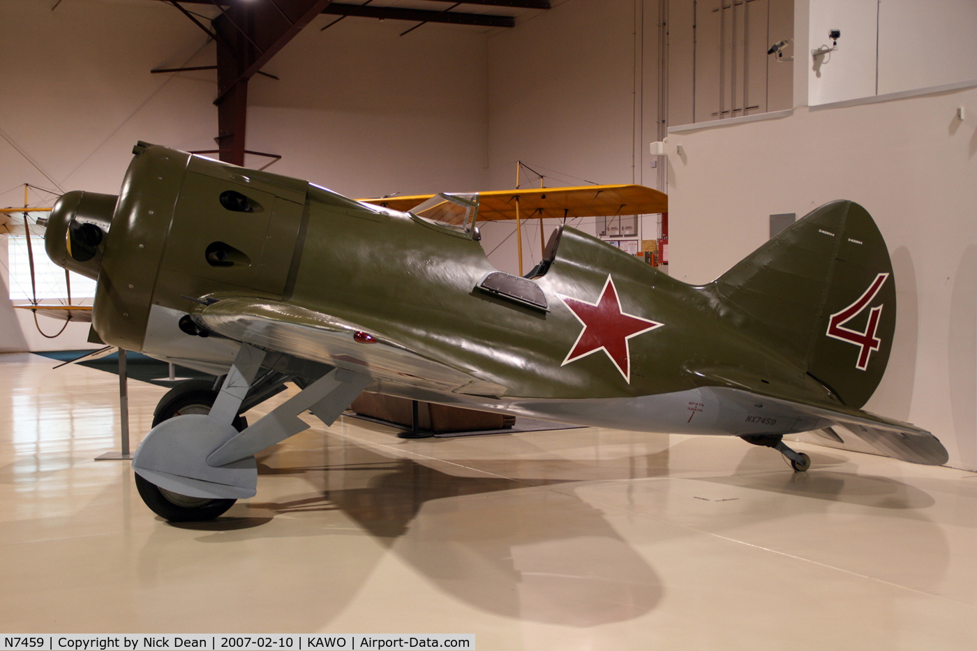 N7459, 1940 Polikarpov I-16 Type 24 C/N 2421014, KAWO
