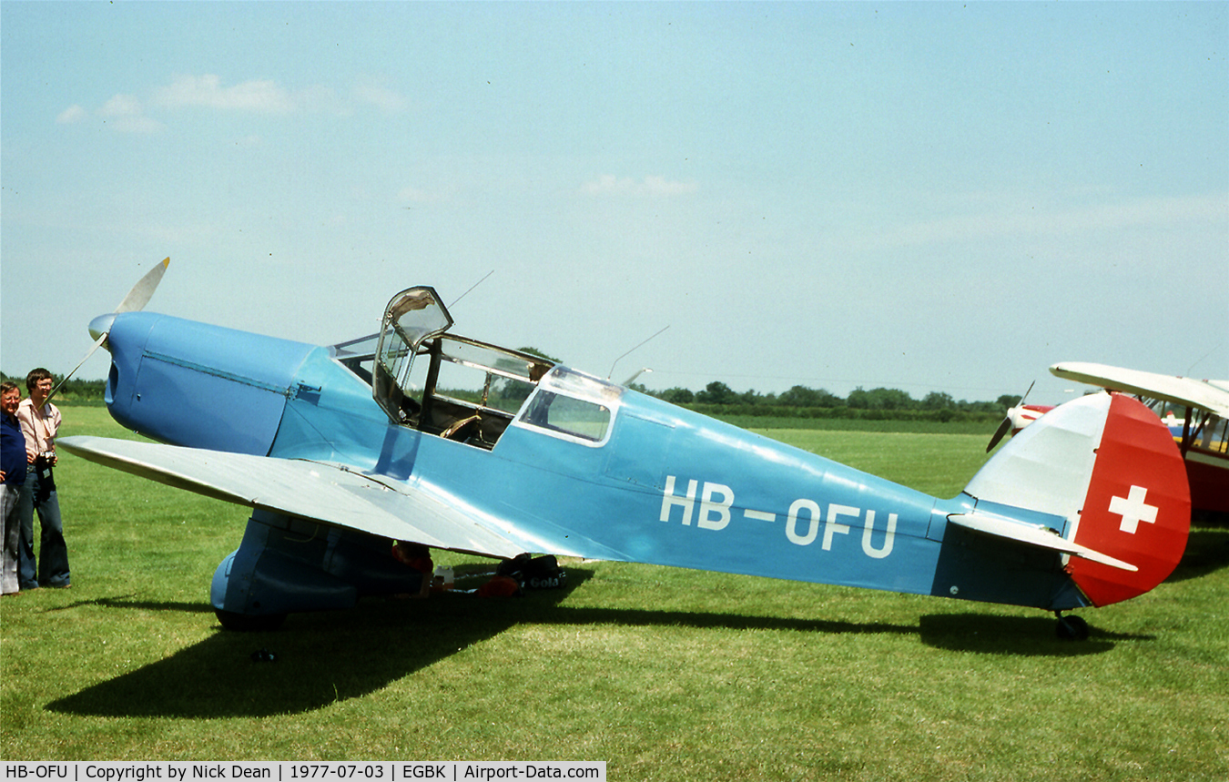 HB-OFU, 1937 Percival P-3 Gull Six C/N D65, EGBK