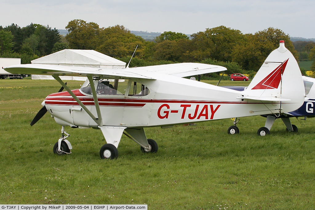 G-TJAY, 1952 Piper PA-22-135 Tri-Pacer C/N 22-730, Pictured during the 2009 Popham AeroJumble event.