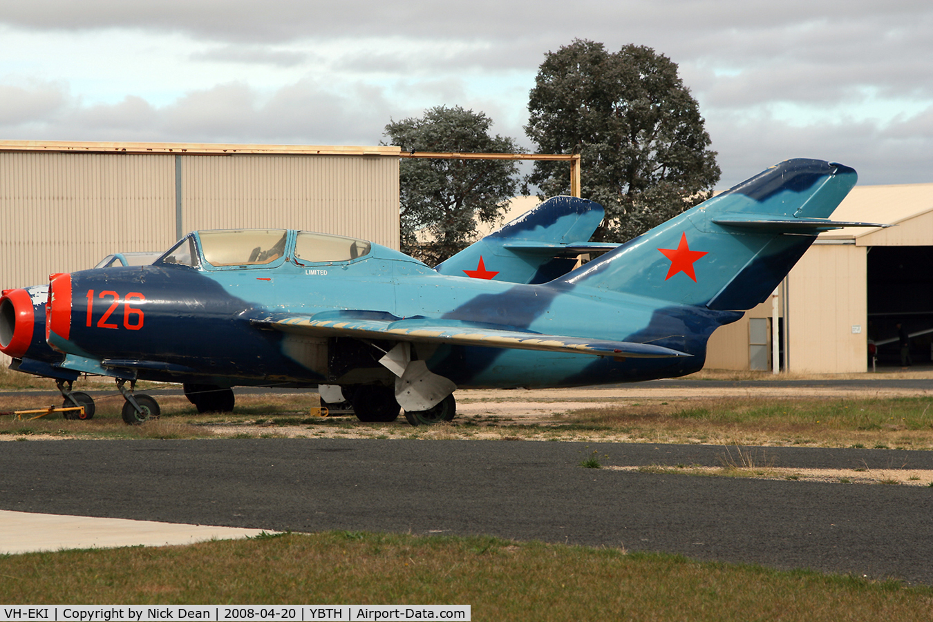 VH-EKI, 1952 Mikoyan-Gurevich MiG-15UTI C/N 10926, YBTH