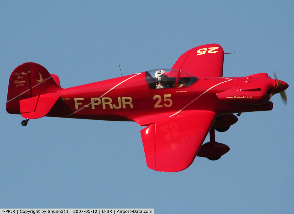 F-PRJR, Max Plan MP.204 Busard C/N 25, Come back from demo during Air Expo Airshow 2007