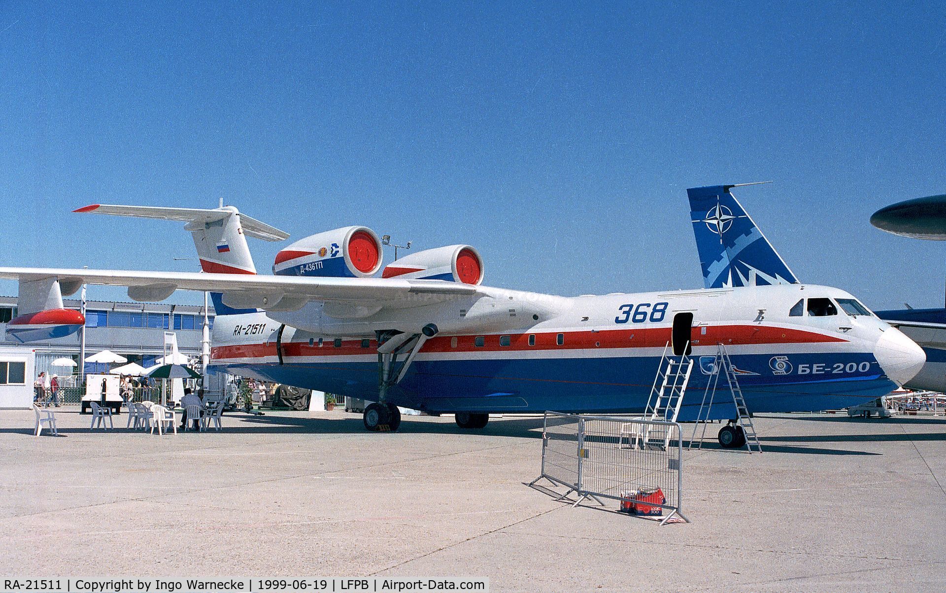 RA-21511, Beriev Be-200 C/N 7682000002, Beriev Be-200 at the Aerosalon 1999, Paris