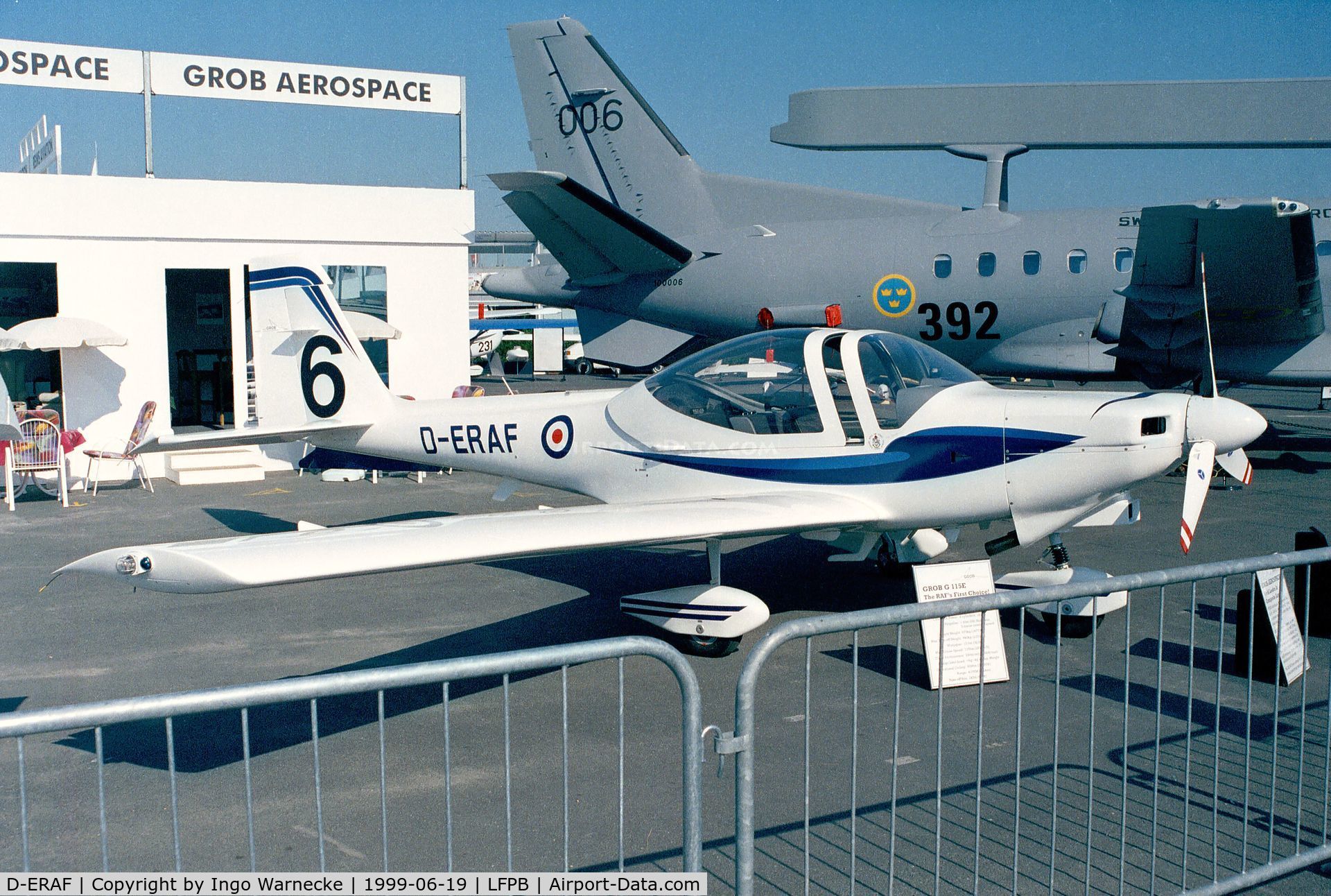 D-ERAF, 1999 Grob G-115E Tutor T1 C/N 82085/E, Grob G.115E at the Aerosalon 1999, Paris