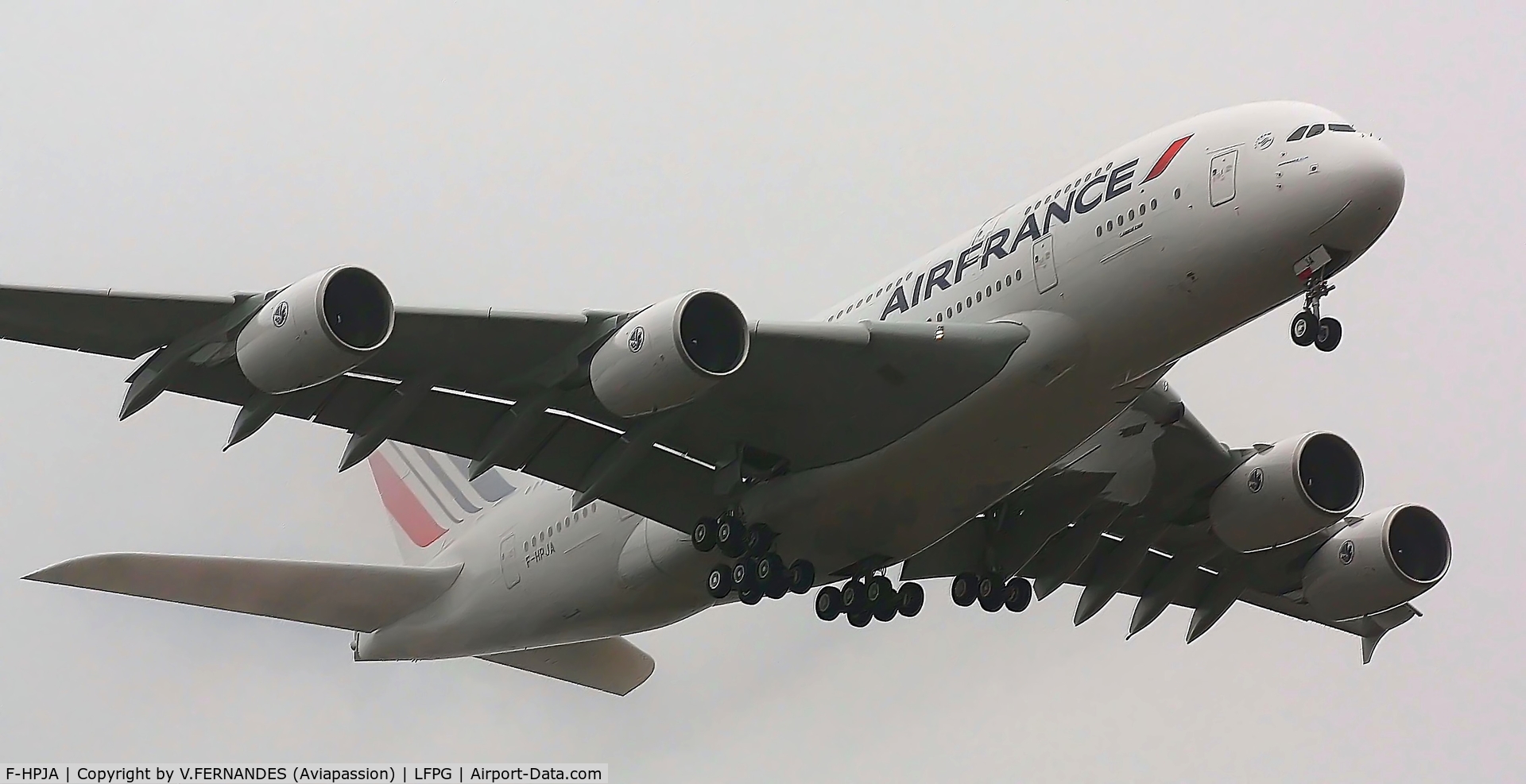 F-HPJA, 2010 Airbus A380-861 C/N 033, 1er time in CDG