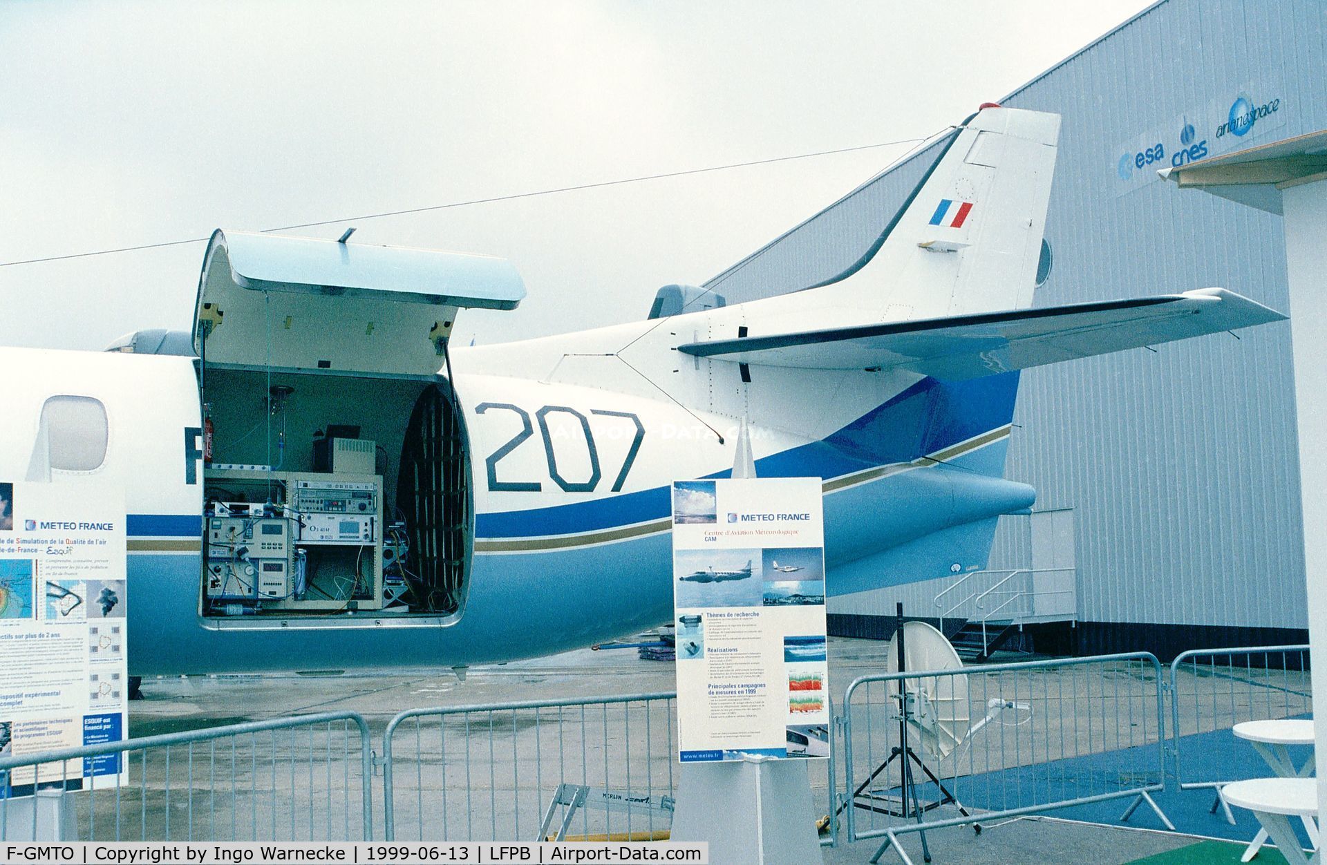 F-GMTO, 1975 Swearingen SA-226AT Merlin IVA C/N AT-031, Fairchild / Swearingen SA-225-AT meteorological aircraft at the Aerosalon 1989 Paris