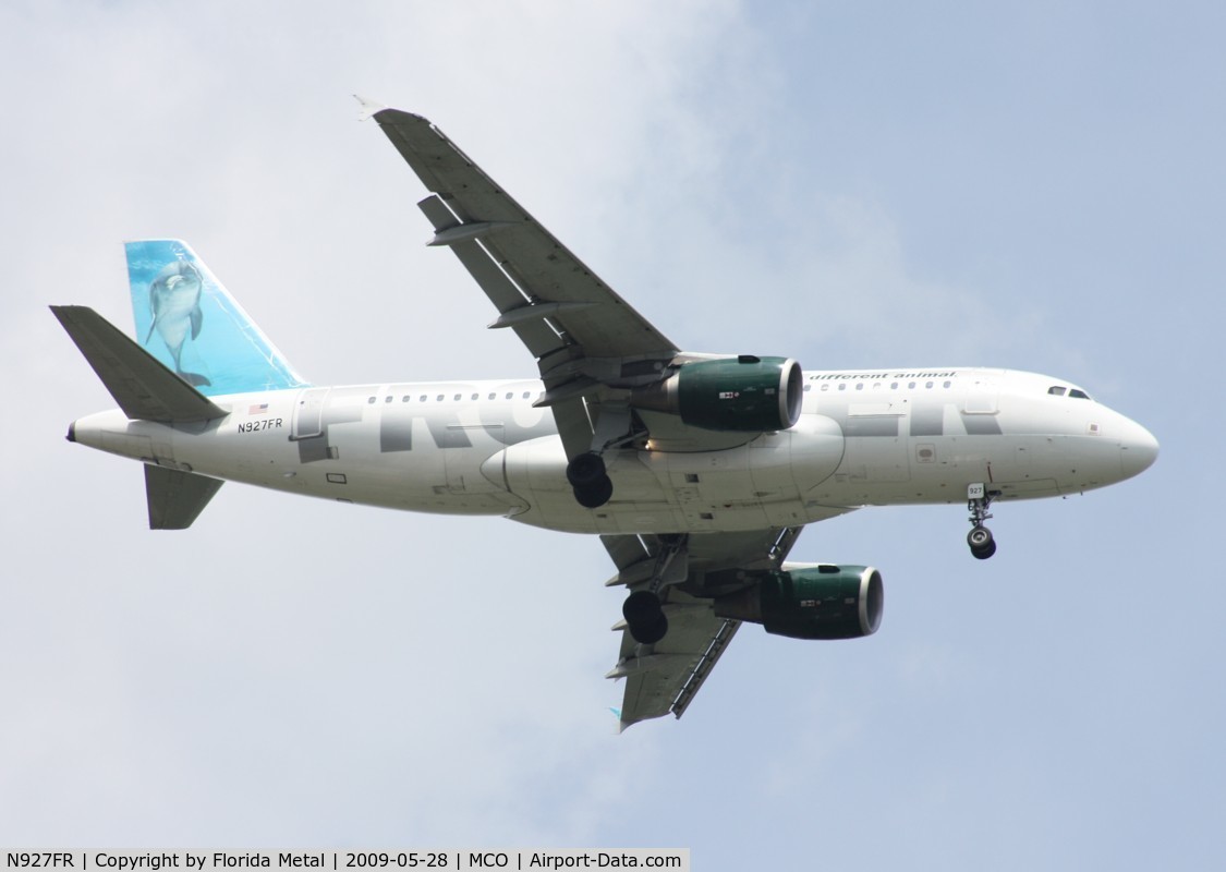 N927FR, 2004 Airbus A319-111 C/N 2209, Frontier 