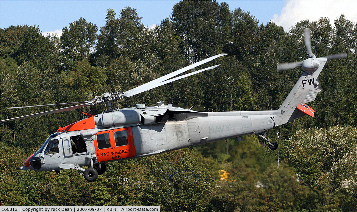 166313, Sikorsky MH-60S Knighthawk C/N 70-2808, KBFI