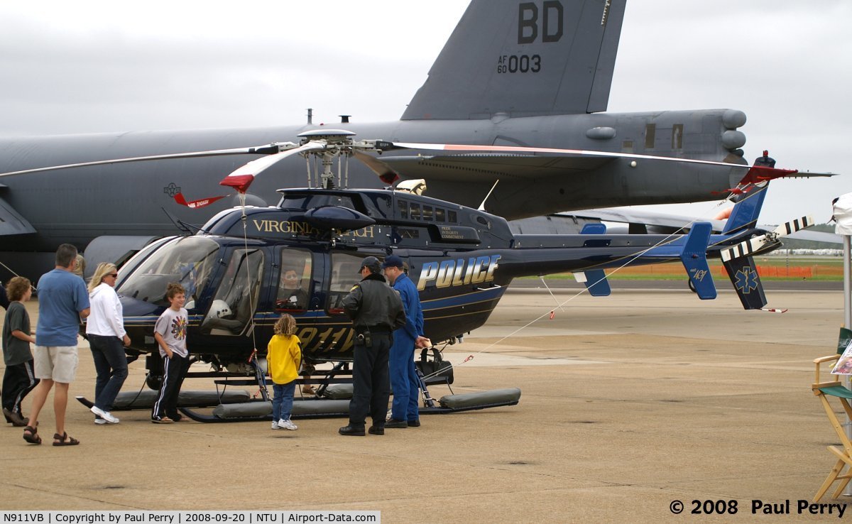 N911VB, 2007 Bell 407 C/N 53781, Law Enforcement getting some attention...