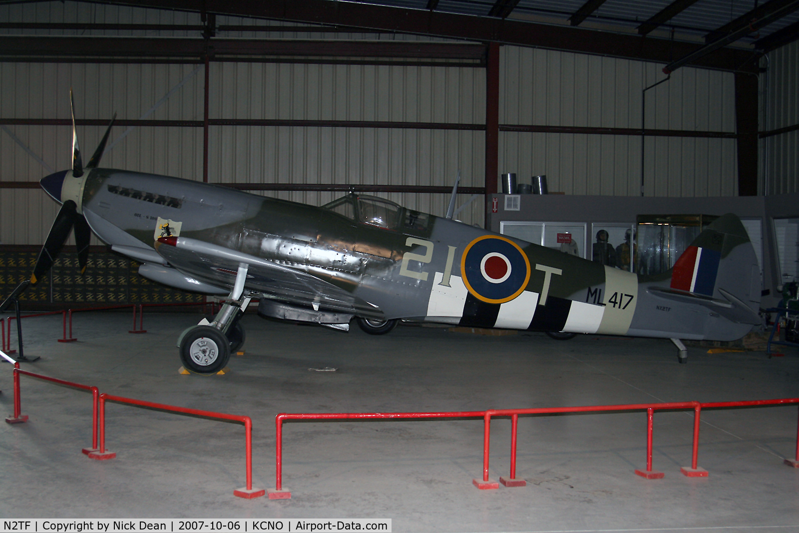 N2TF, 1944 Supermarine 509 Spitfire TR.9 C/N 6S/735188, KCNO