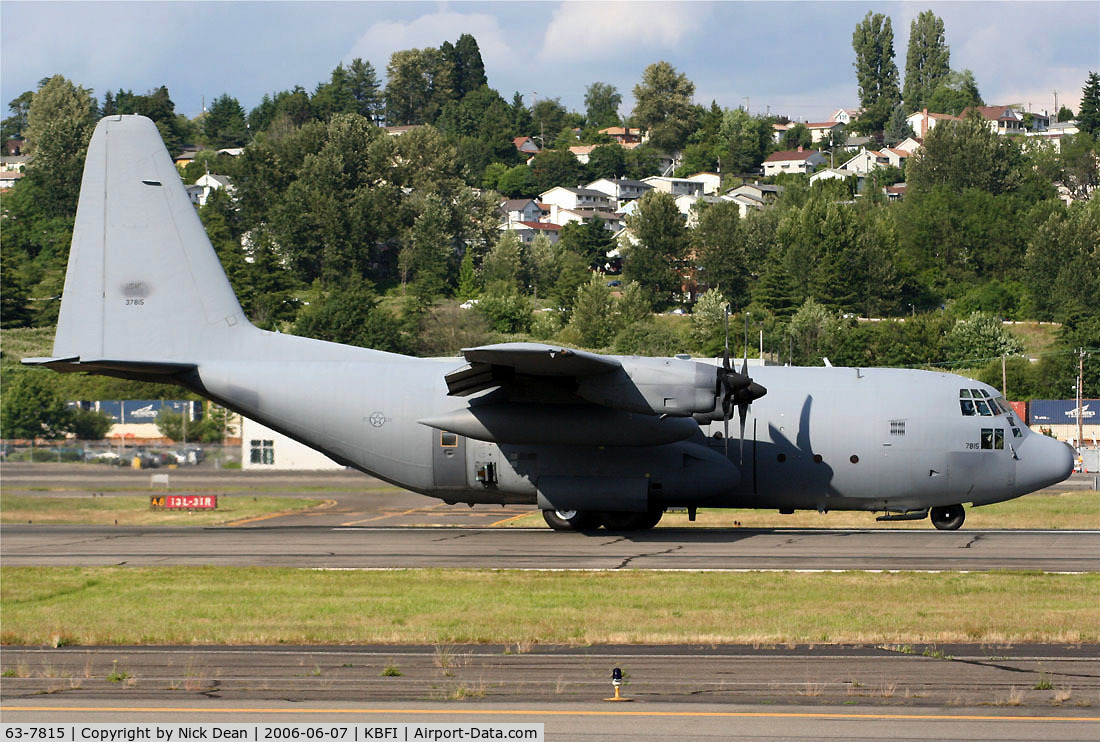 63-7815, 1963 Lockheed C-130E Hercules C/N 382-3889, KBFI