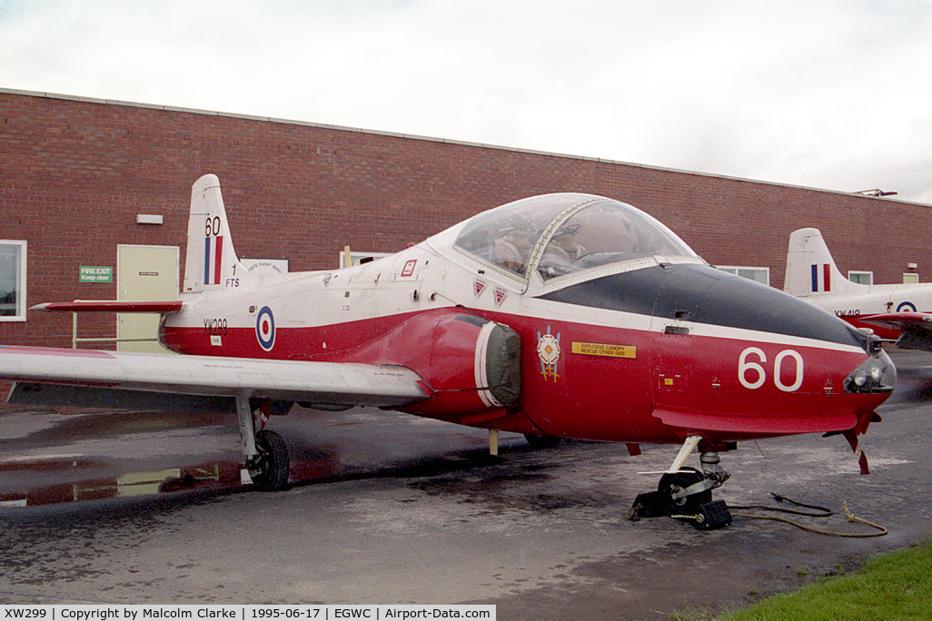XW299, 1969 BAC 84 Jet Provost T.5A C/N EEP/JP/963, BAC 84 Jet Provost T5A from RAF No 1 SoTT, Cosford and seen at Cosford 95.