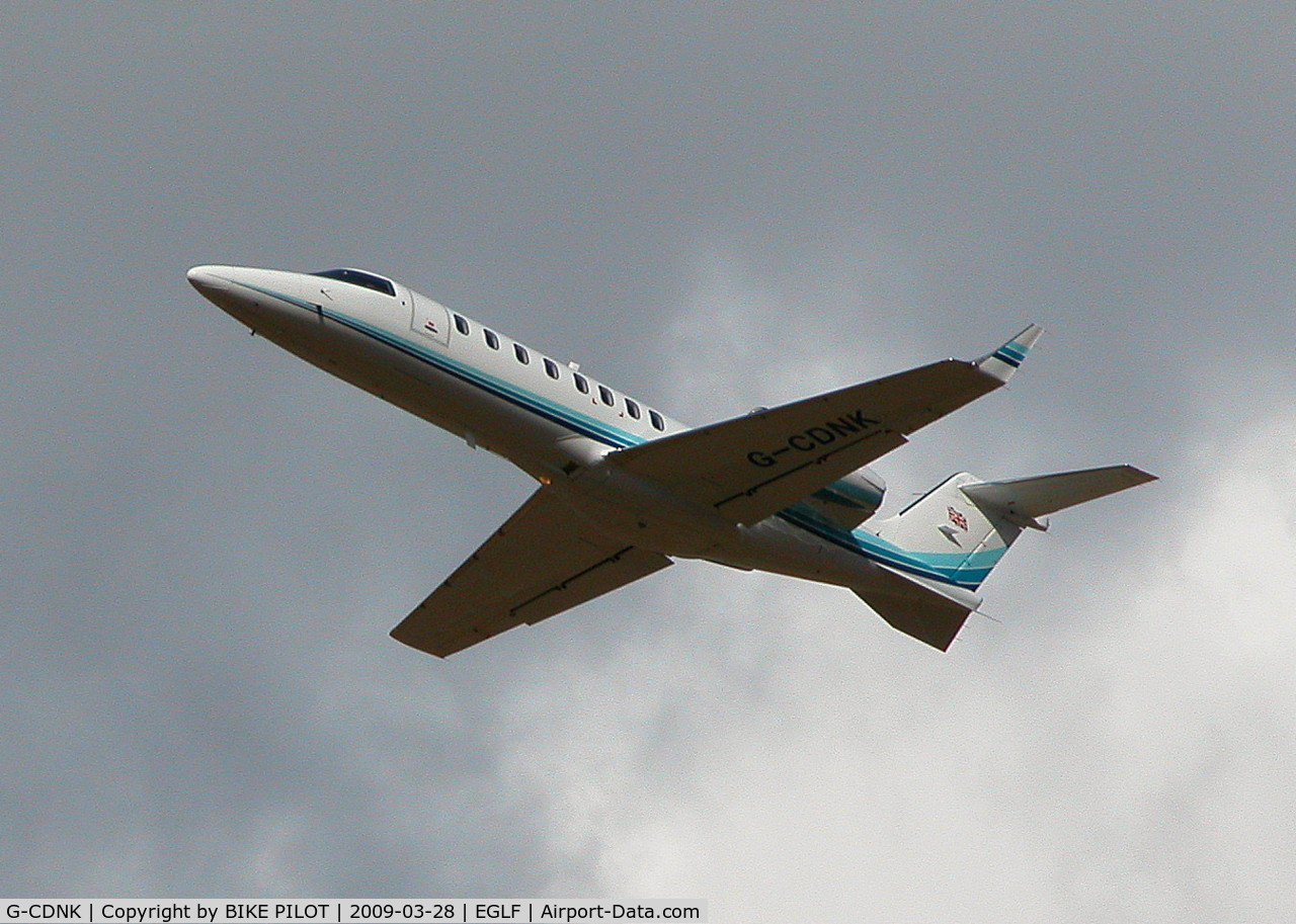 G-CDNK, 2005 Learjet 45 C/N 45-280, CLIMB OUT FROM RWY 24
