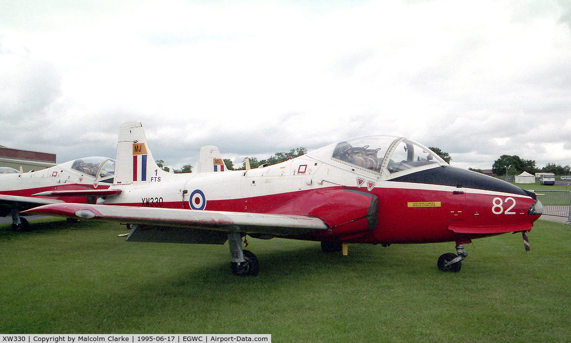 XW330, 1970 BAC 84 Jet Provost T.5A C/N EEP/JP/994, BAC 84 Jet Provost T5A from RAF No 1 SoTT, Cosford and seen at Cosford 95.