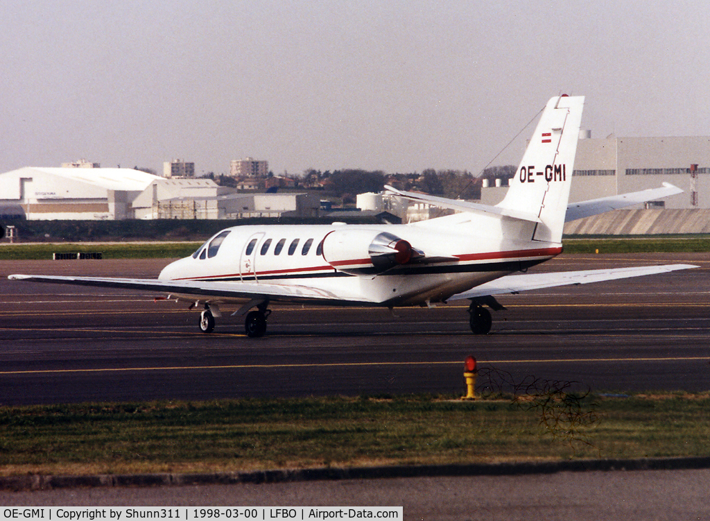 OE-GMI, 1996 Cessna 560 Citation Ultra C/N 560-0362, Parked at the General Aviation area...