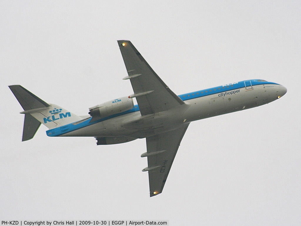 PH-KZD, 1997 Fokker 70 (F-28-0070) C/N 11582, KLM
