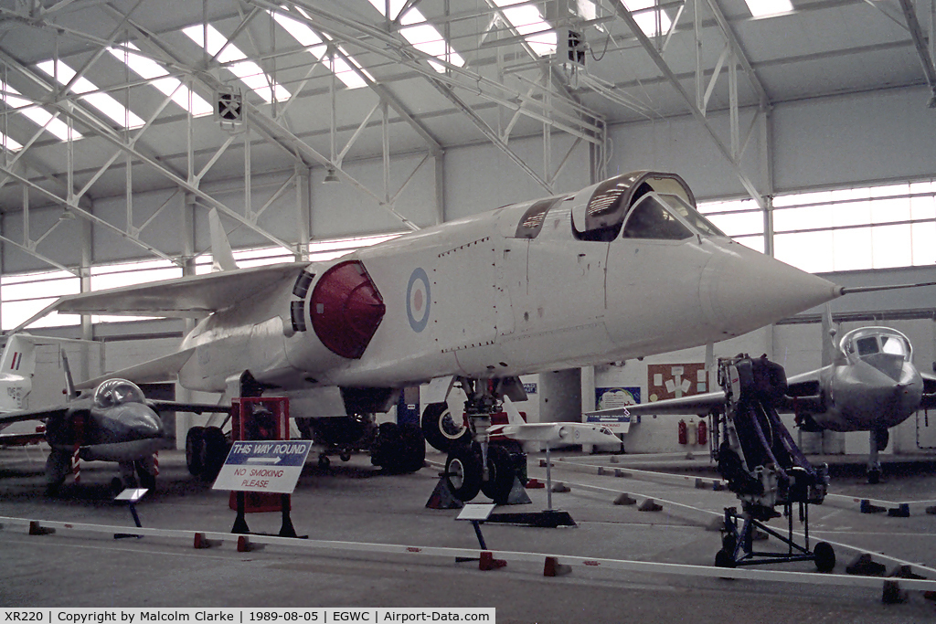 XR220, BAC TSR-2 C/N XO-2, BAC TSR-2 at the Aerospace Museum, RAF Cosford.