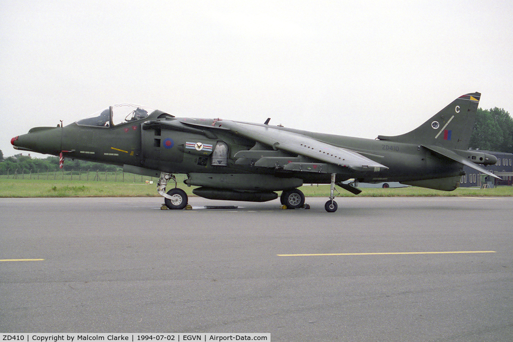 ZD410, 1989 British Aerospace Harrier GR.7 C/N P39, British Aerospace Harrier GR7 at RAF Brize Norton's Photocall 94.
