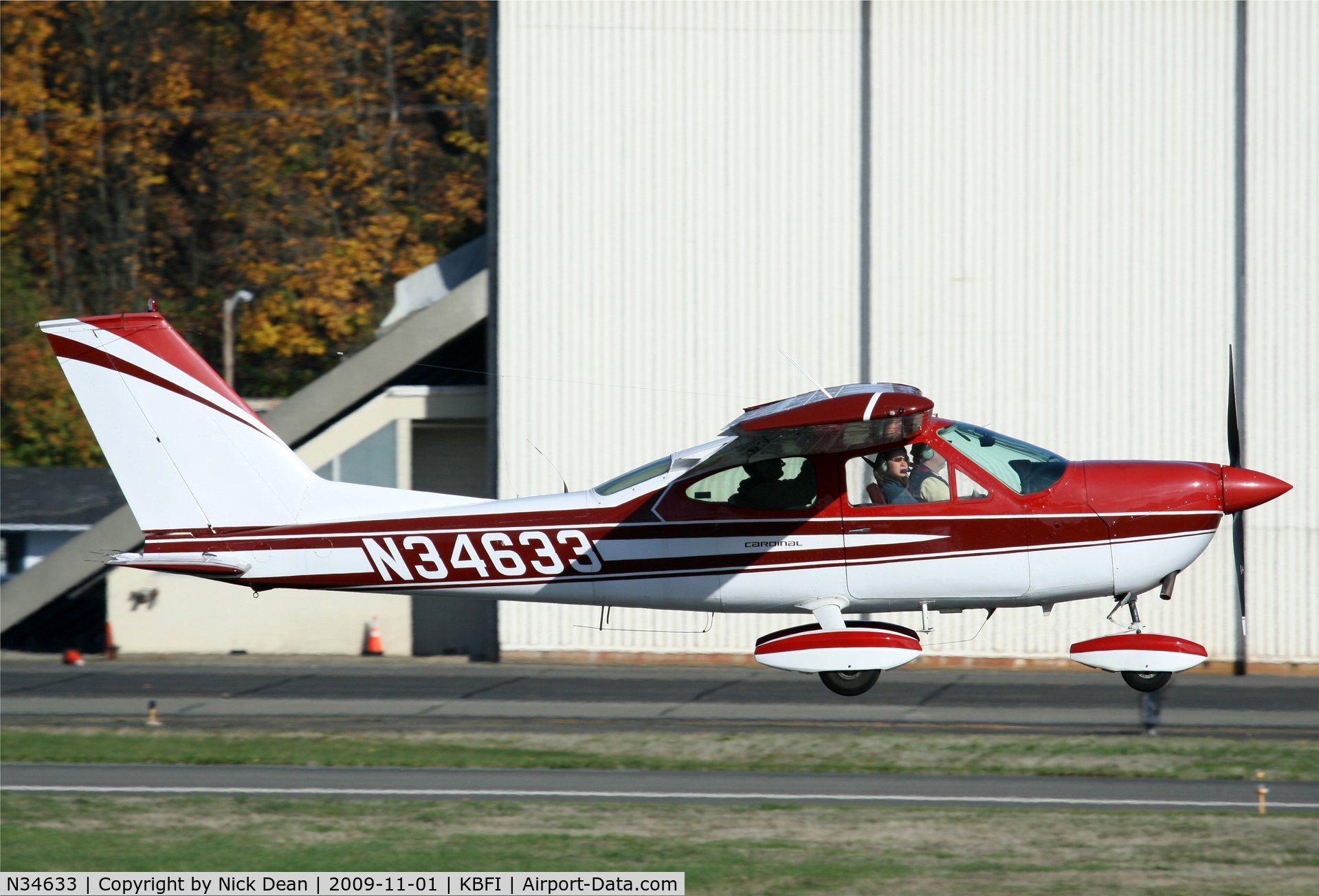 N34633, 1973 Cessna 177B Cardinal C/N 17701913, KBFI