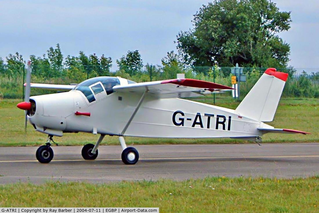 G-ATRI, 1966 Bolkow Bo-208C Junior C/N 602, Bolkow Bo.208C Junior [602] Kemble~G 11/07/2004. Seen at the PFA Fly in 2004 Kemble UK.