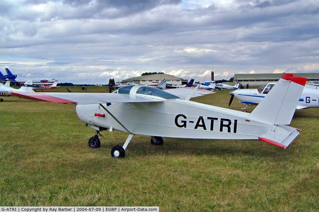 G-ATRI, 1966 Bolkow Bo-208C Junior C/N 602, Bolkow Bo.208C Junior [602] Kemble~G 09/07/2004. Seen at the PFA Fly in 2004 Kemble UK.