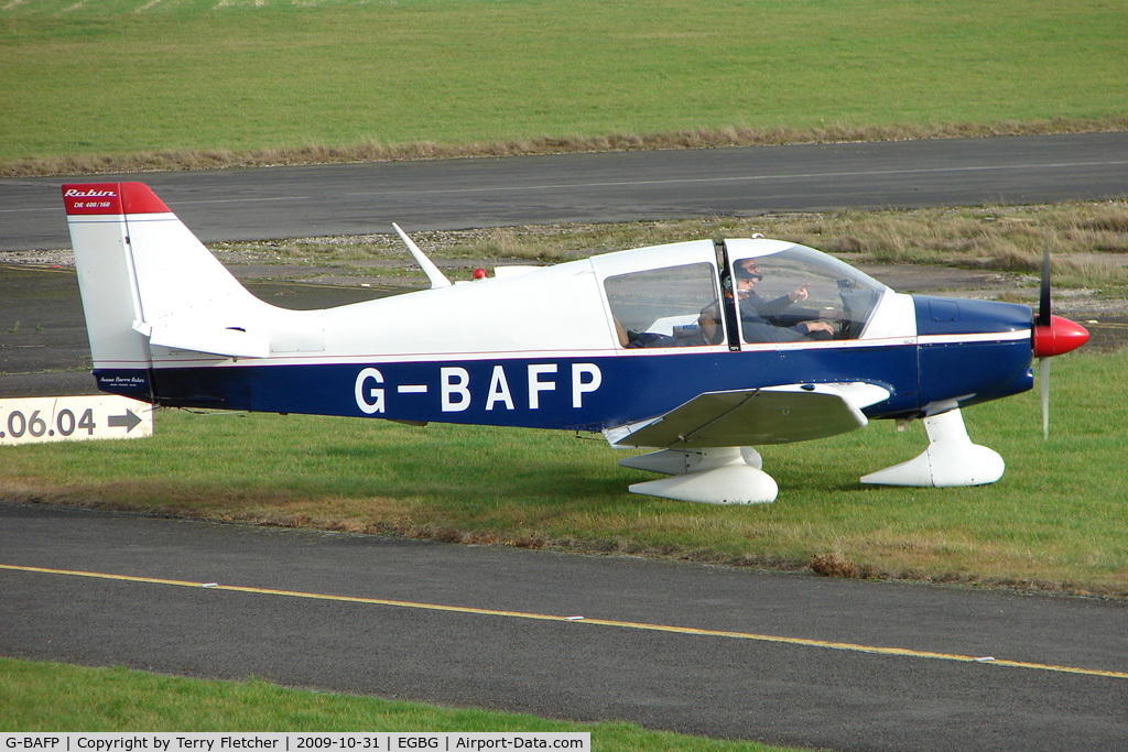 G-BAFP, 1972 Robin DR-400-160 Chevalier C/N 735, Robin DR400/160 at Leicester on the All Hallows Day Fly-in