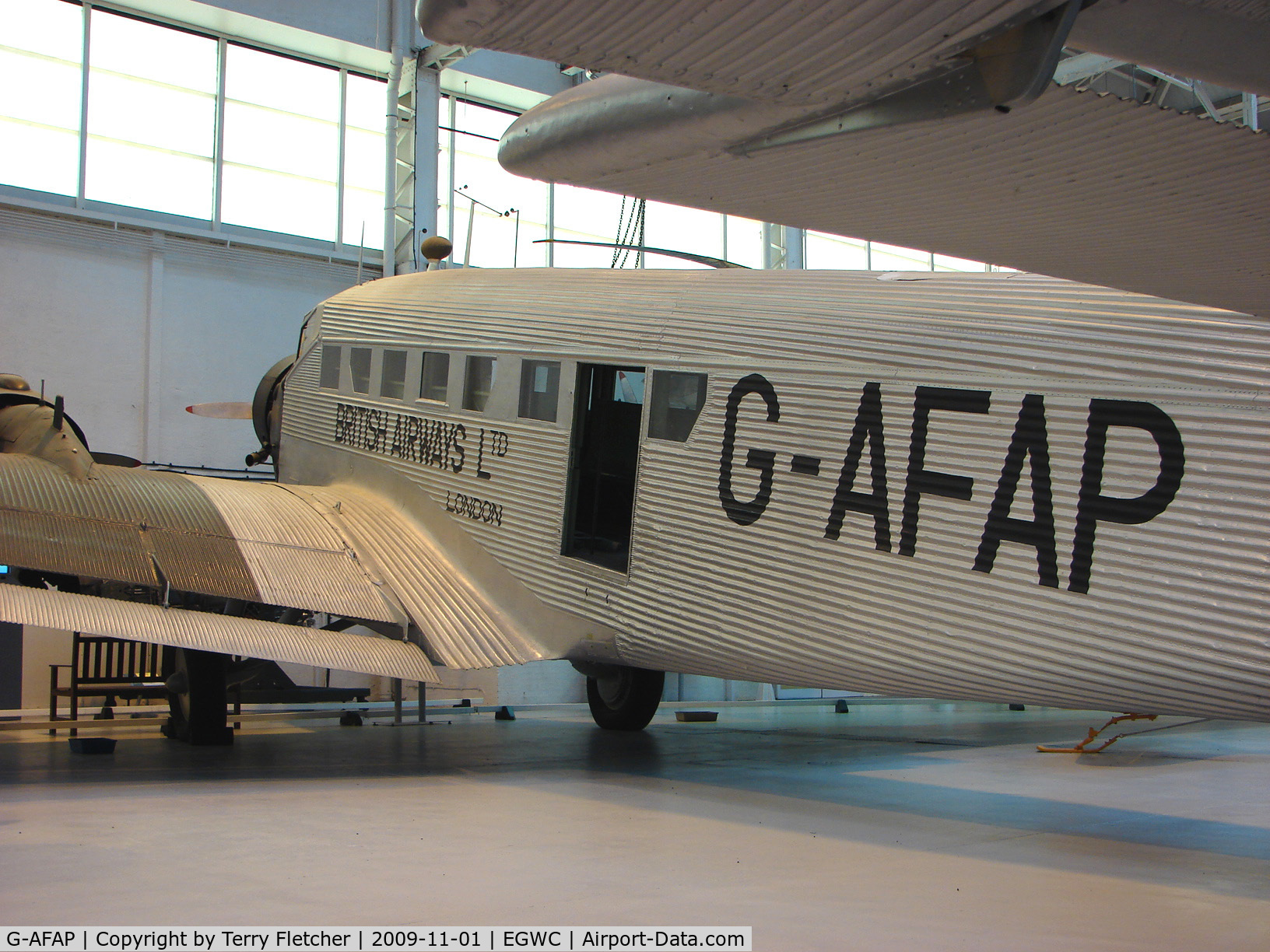 G-AFAP, Junkers (CASA) 352L (Ju-52) C/N 163, exhibited at the RAF Museum at Cosford