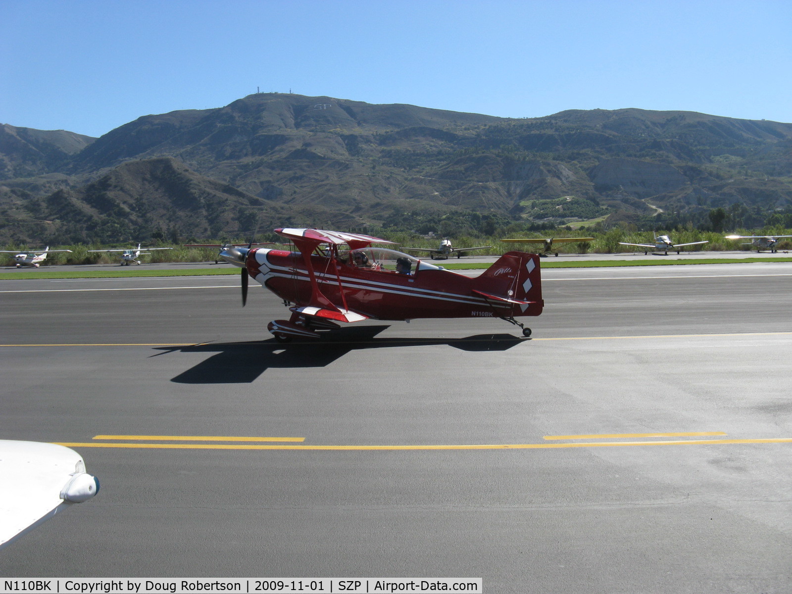 N110BK, 2007 Aviat Pitts S-2C Special C/N 6077, 2007 Aviat PITTS S-2C, Lycoming AEIO-540-D4A5 260 Hp, taxi