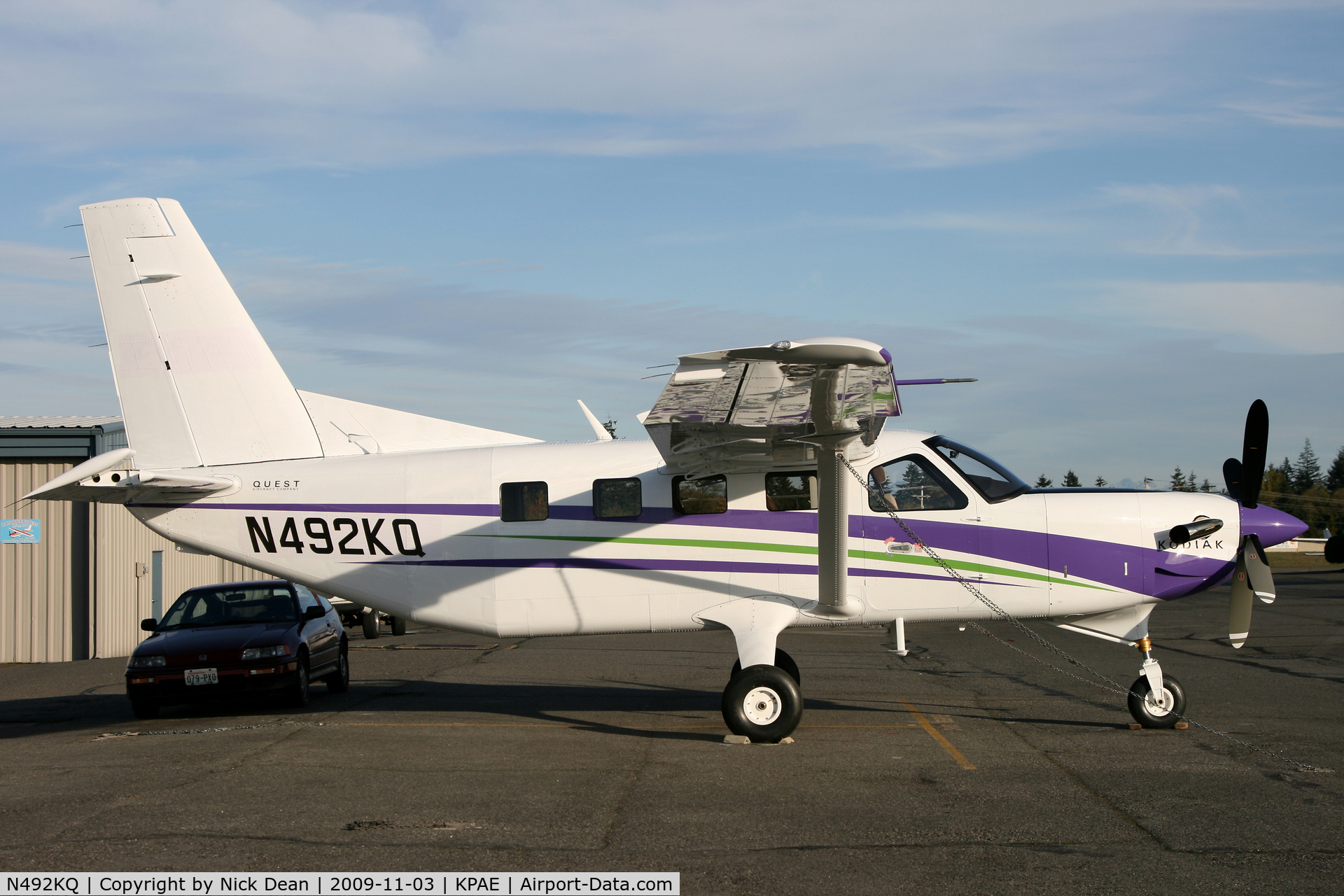 N492KQ, 2009 Quest Kodiak 100 C/N 100-0027, KPAE out of paint this afternoon and will be delivered as C-FTEL