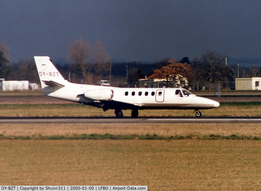 OY-BZT, 1981 Cessna 550 Citation II C/N 550-0259, Landing rwy 14R
