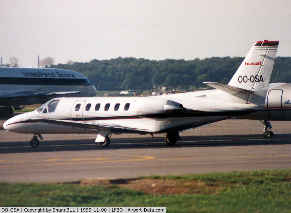 OO-OSA, 1988 Cessna S550 Citation IIS C/N S550-0147, Parked at the General Aviation area...