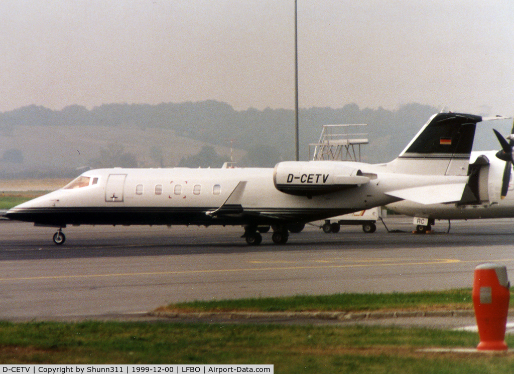D-CETV, 1999 Learjet 60 C/N 60-148, Parked at the General Aviation area...