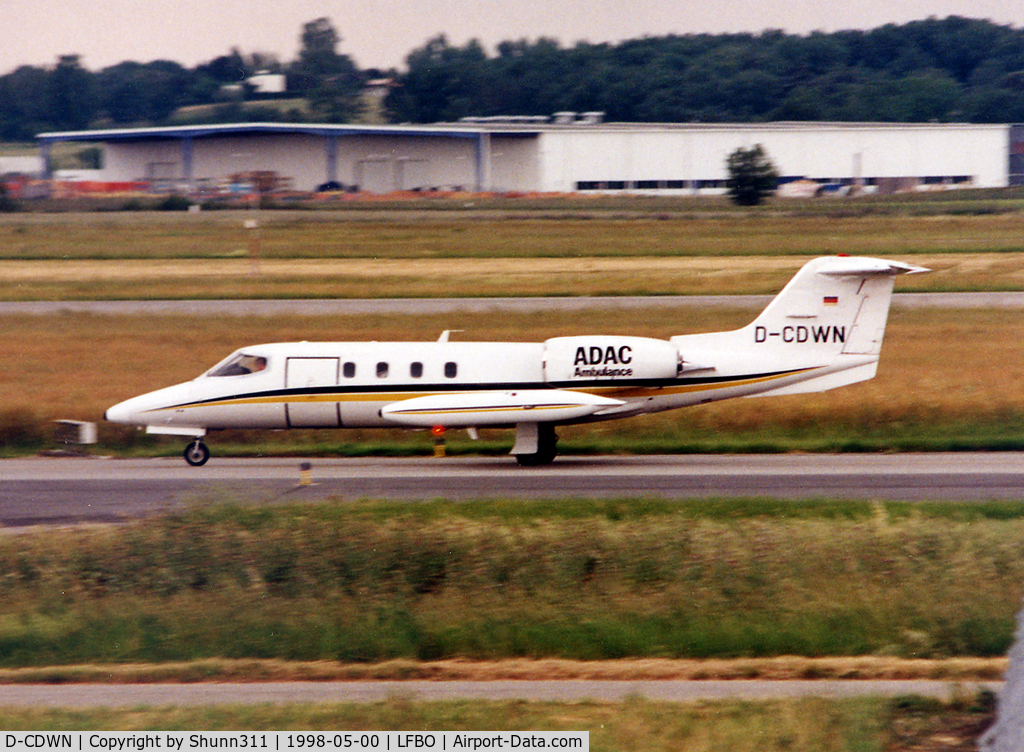 D-CDWN, 1978 Gates Learjet 35A C/N 35A-175, Taxiing to the General Aviation area...