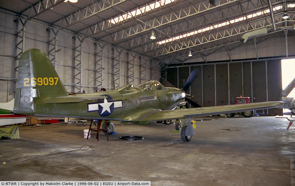 G-BTWR, 1942 Bell P-63A-7BE Kingcobra C/N 33-37, BELL P-63A-7BE at The Imperial War Museum, Duxford, UK.