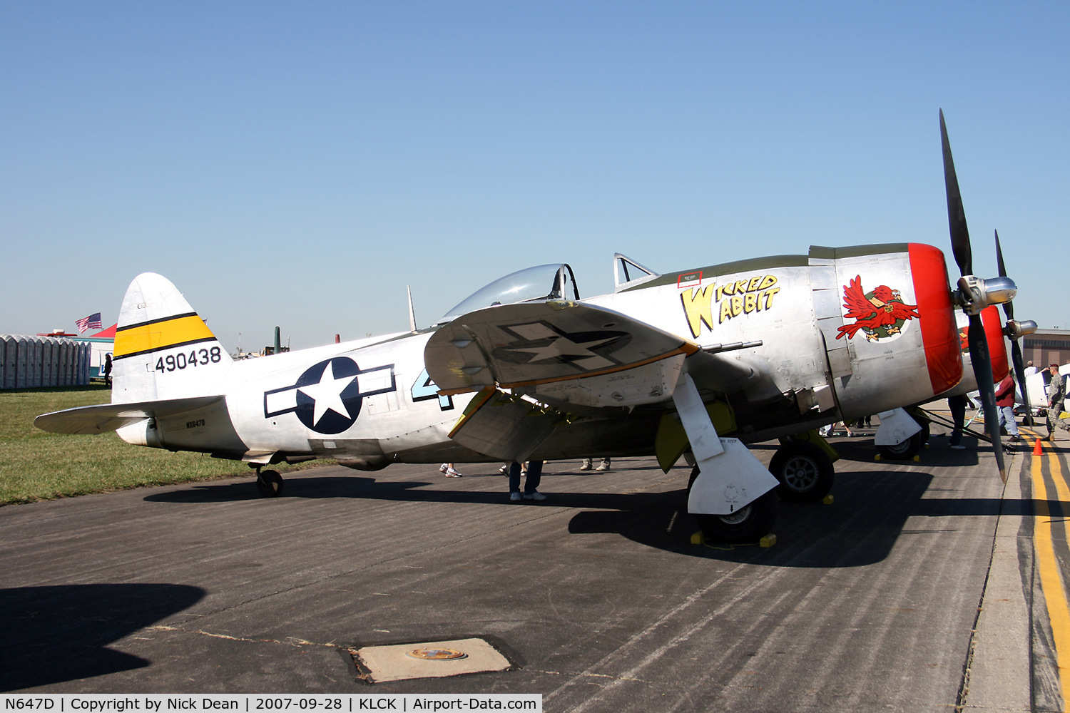 N647D, 1944 Republic P-47D Thunderbolt C/N 8955583, KLCK