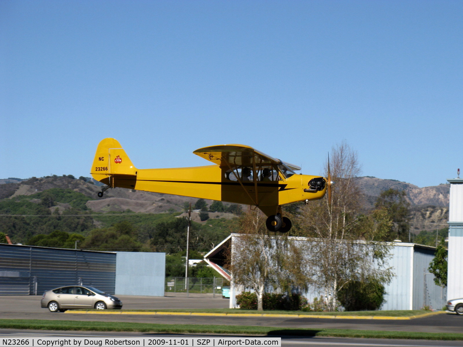 N23266, 1939 Piper J3C-65 Cub Cub C/N 3113, 1939 Piper J3C CUB, Continental A&C65 65 Hp, landing Rwy  04