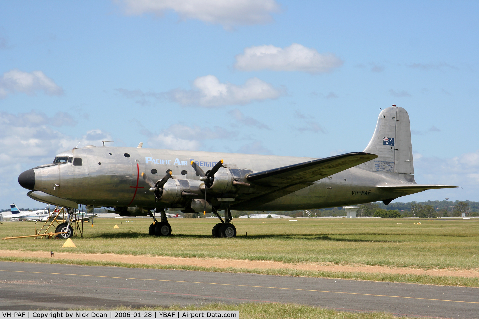 VH-PAF, 1945 Douglas C-54E-15-DO Skymaster (DC-4) C/N 27352, YBAF