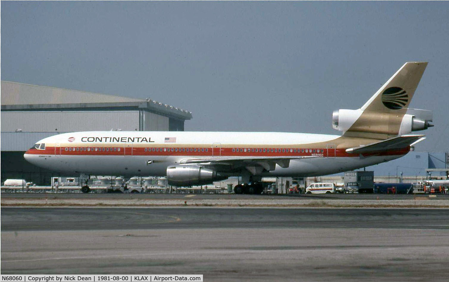 N68060, 1980 McDonnell Douglas DC-10-30 C/N 47850, KLAX B/U
