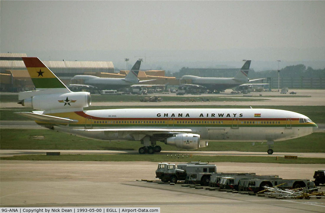 9G-ANA, 1983 McDonnell Douglas DC-10-30 C/N 48286, EGLL