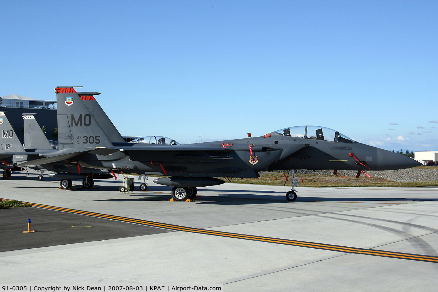 91-0305, 1991 McDonnell Douglas F-15E Strike Eagle C/N 1212/E170, KPAE