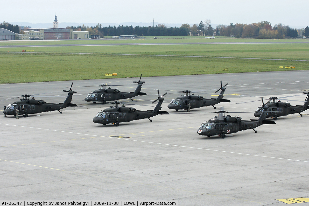 91-26347, Sikorsky UH-60L Black Hawk C/N 70-1643, US Army Blackhawk´s  fuel-stopp in LOWL