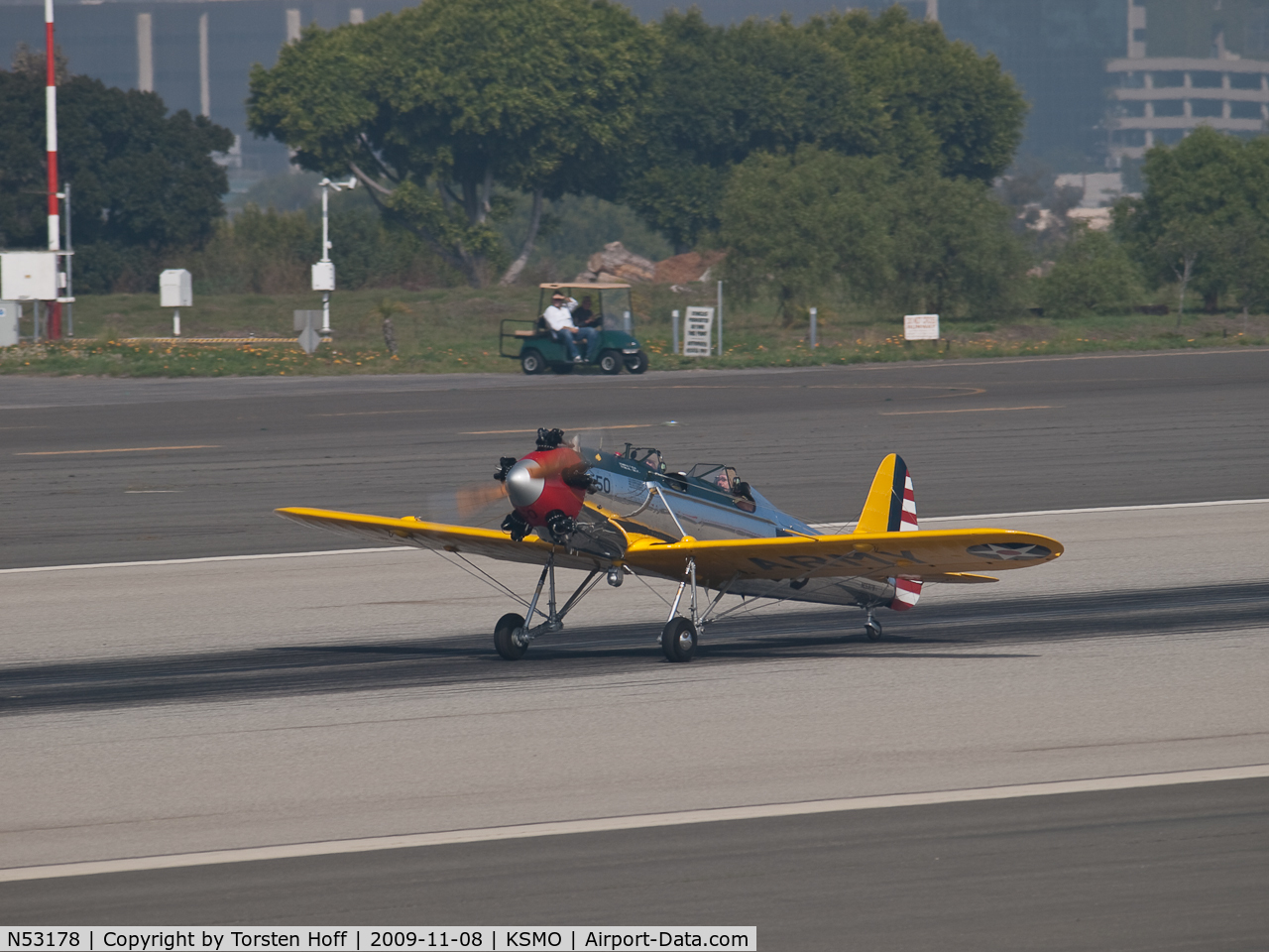 N53178, 1942 Ryan Aeronautical ST3KR C/N 1859, NC53178 departing from RWY 21