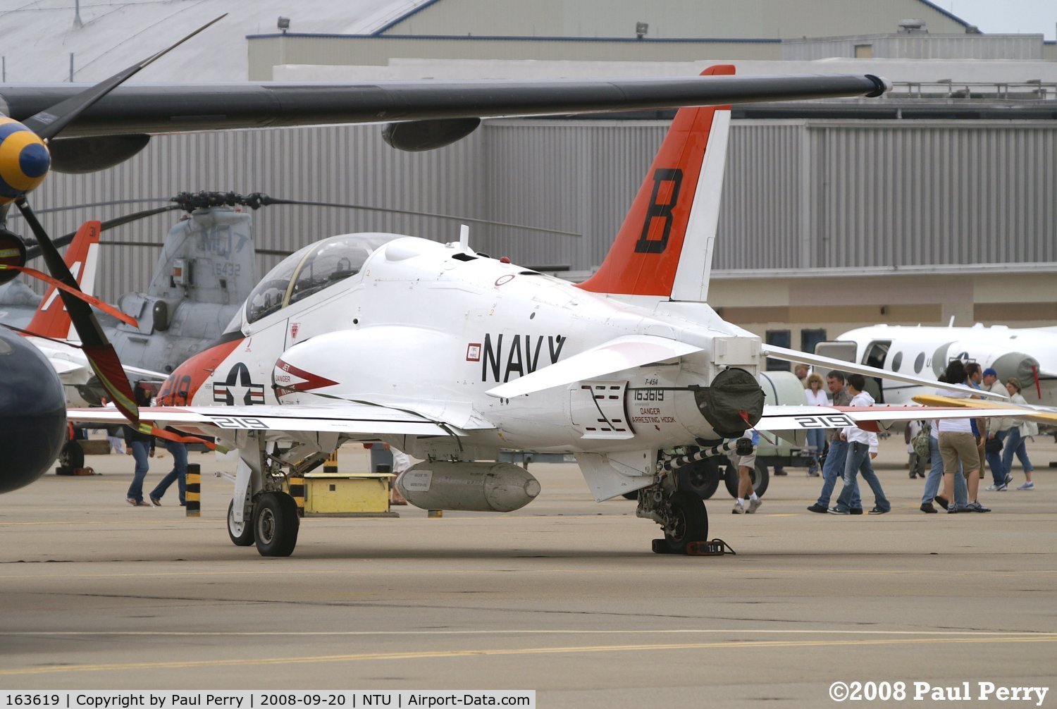 163619, McDonnell Douglas T-45A Goshawk C/N A021, One of the two T-45s on display, this one an A model, the other a C model