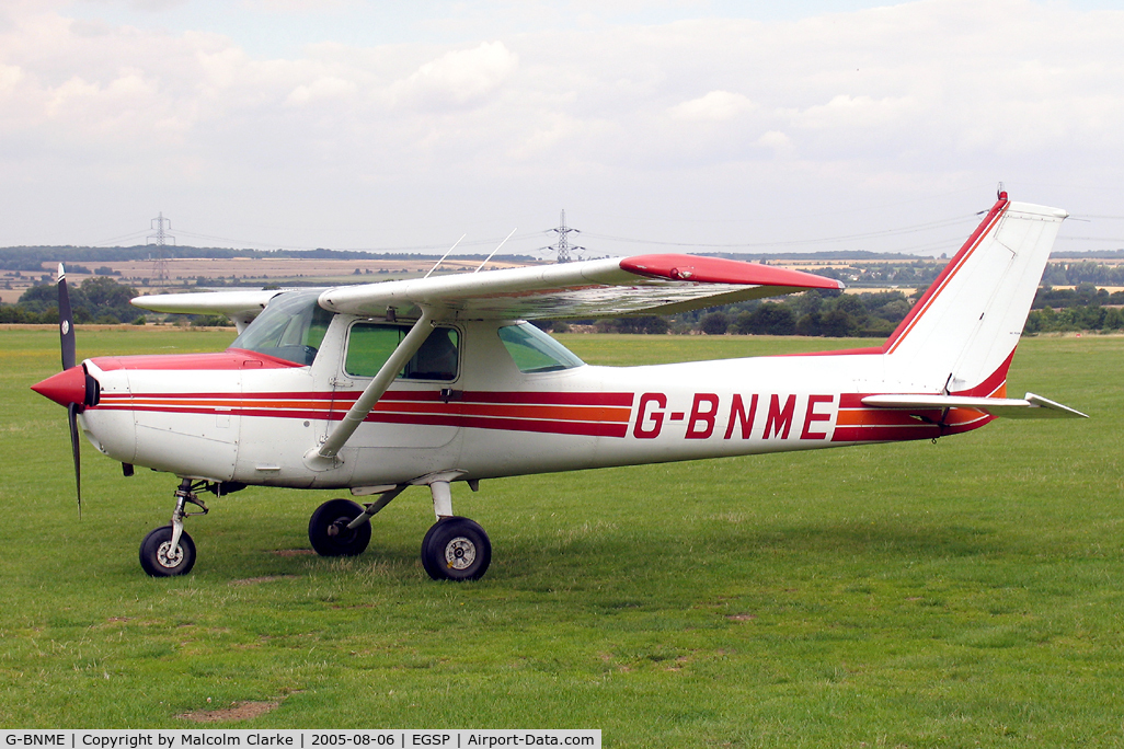 G-BNME, 1981 Cessna 152 C/N 152-84888, Cessna 152 at Peterborough Sibson Airfield, UK.