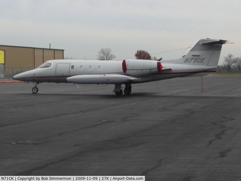 N71CK, 1977 Gates Learjet 36A C/N 035, On the ramp at Georgetown, Kentucky.
