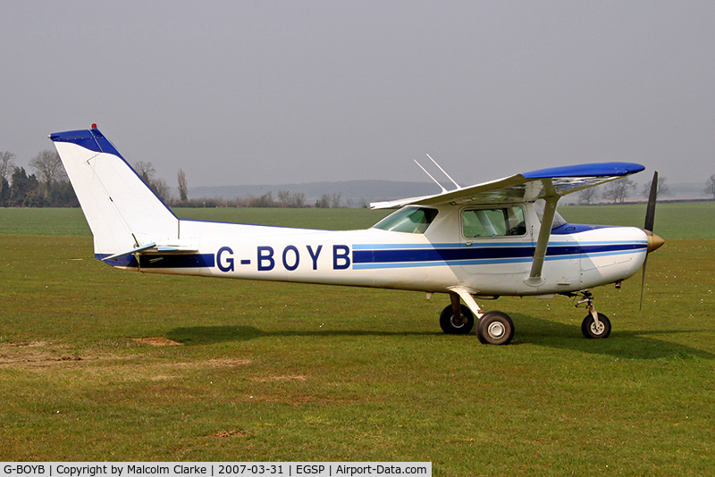 G-BOYB, 1980 Cessna A152 Aerobat C/N A152-0928, Cessna A152 at Peterborough Sibson Airfield, UK.